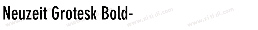 Neuzeit Grotesk Bold字体转换
